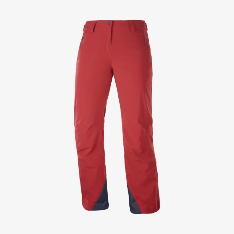 Red Salomon The Brilliant Women's Ski Pants | PH 45169O